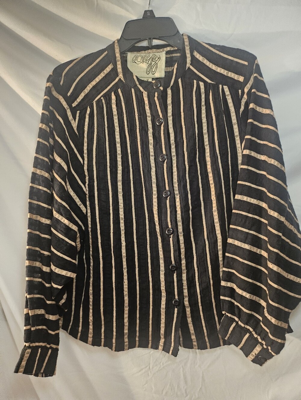 Ace & Jig Hudson Top in Chase, Black And Cream Small